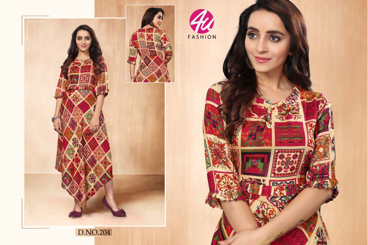 Glamour 4u Fashion Rayon Print Embroidery Kurti Catalog Glamour 4u Fashion Rayon Print Embroidery Kurti Catalog